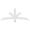 Ekena Millwork Davenport Architectural Grade PVC Gable Bracket, 60"W x 25"H x 2"D x 4"F, 10/12 Pitch GBP060X25X0204DAV00 - alternate 5